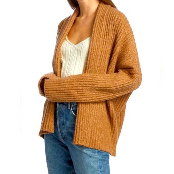 NAADAM Sweaters - DAADAM Fisherman Cashmere/Wool Blend Shawl Cardigan